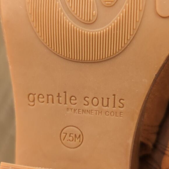 Gentle Souls Blaise Suede Slingback Booties Sz 7.5 - Picture 8 of 10